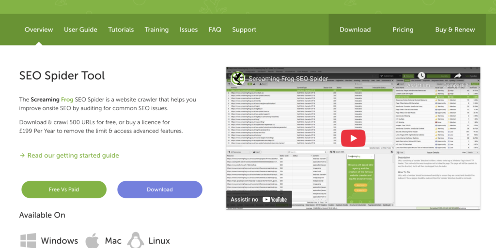 ferramentas como Screaming Frog Log File Analyser
