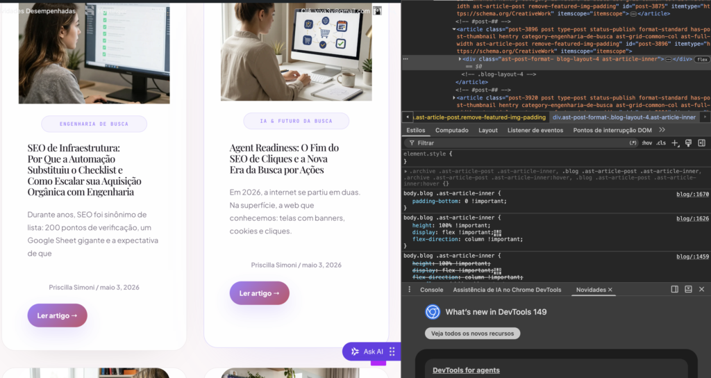 diferença entre DOM, CSSOM e Accessibility Tree